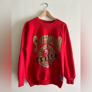 M Vintage San Francisco 49ers red crewneck size large